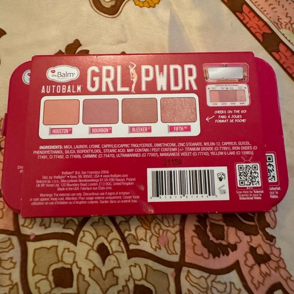 NIB: TheBalm Auto Balm GRL PWDR Cheeks On The Go Blush Pallet - Picture 5 of 8